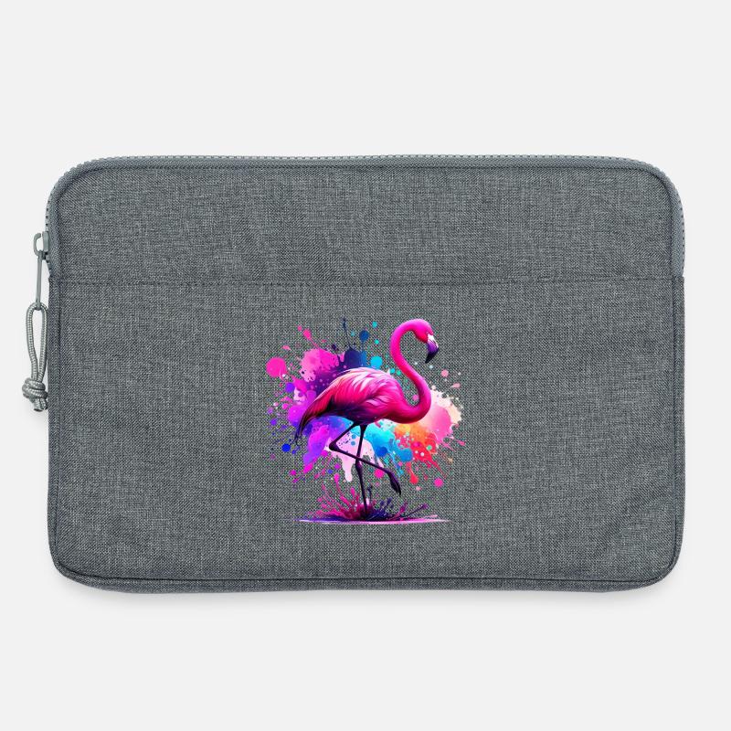 Flamingo - Laptoptasche 13" - Grau meliert