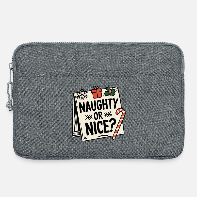 Frech oder nett - Laptoptasche 13" - Grau meliert
