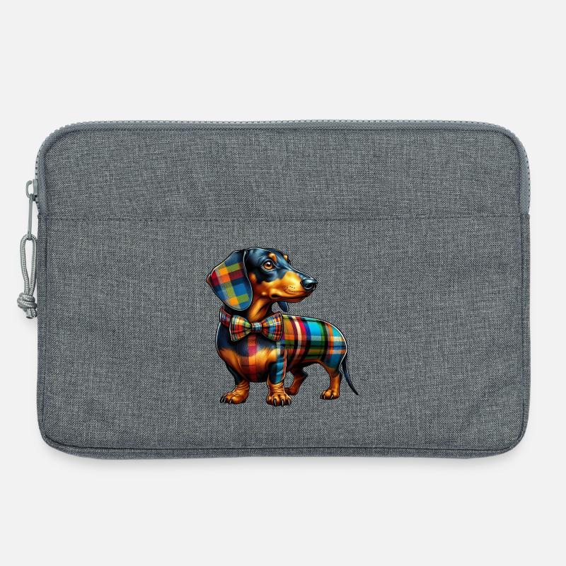 Dachshund - Laptoptasche 13" - Grau meliert