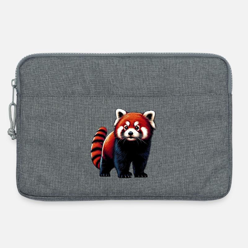 Kleiner Panda - Laptoptasche 13" - Grau meliert