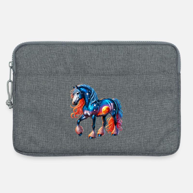Pferd - Laptoptasche 13" - Grau meliert