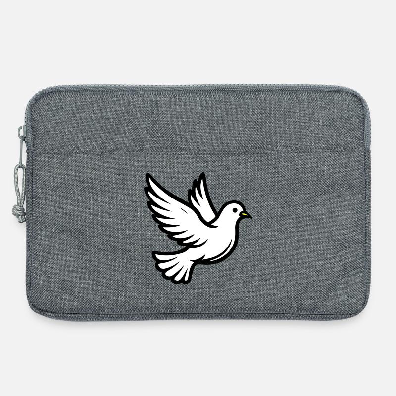 Friedenstaube Taube - Laptoptasche 13" - Grau meliert