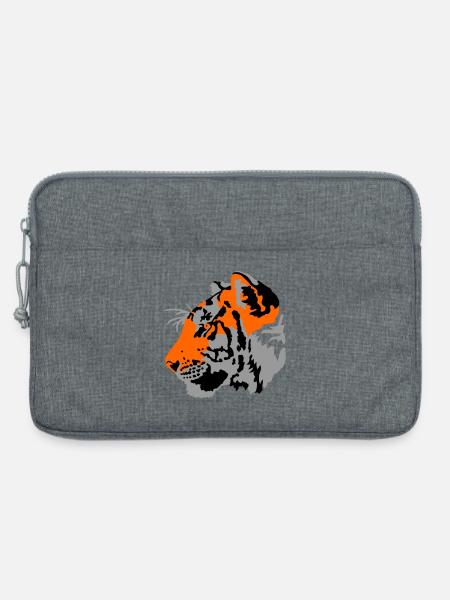 Tiger - Laptoptasche 13" - Grau meliert