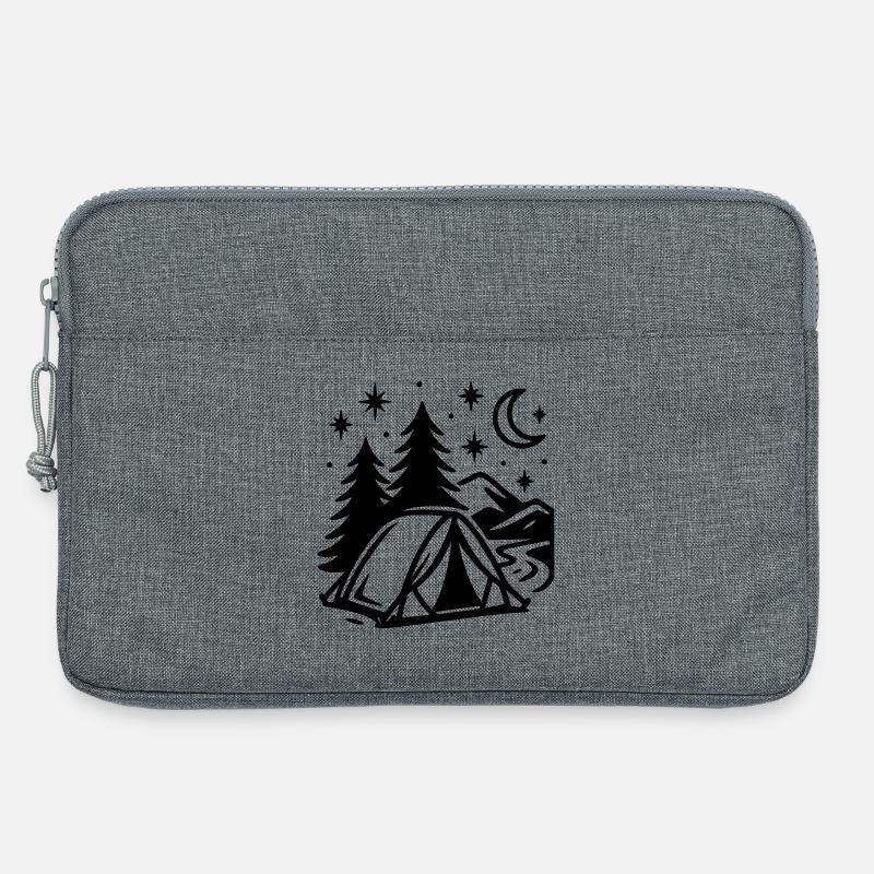Wild Zelten - Laptoptasche 13" - Grau meliert