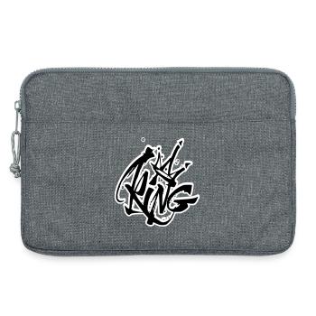 Lettrage King Graffiti - Sacoche pour ordinateur portable 13 pouces - gris chiné - Devant