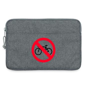 Pas de vélo - Sacoche pour ordinateur portable 13 pouces - gris chiné - Devant