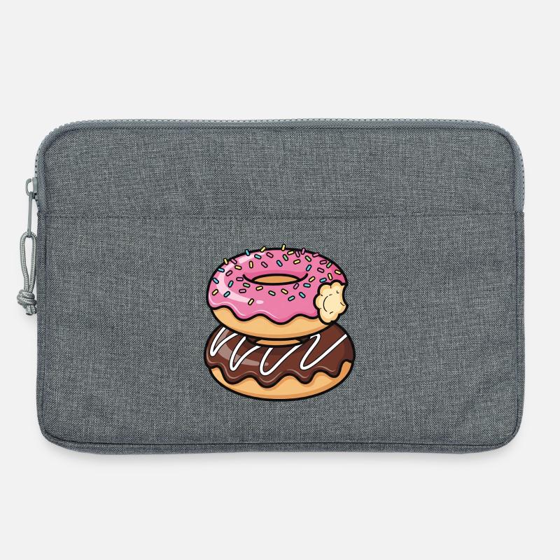 Sweet Stack Donuts Pop Art - Laptoptasche 13" - Grau meliert
