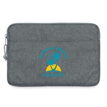 Kamala Beach Phuket Sonnenuntergangspalme - Laptoptasche 13" - Grau meliert - Vorne