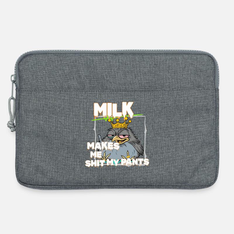 King Sparrow – Das ehrlichste Shirt für echte Type - Laptoptasche 13" - Grau meliert