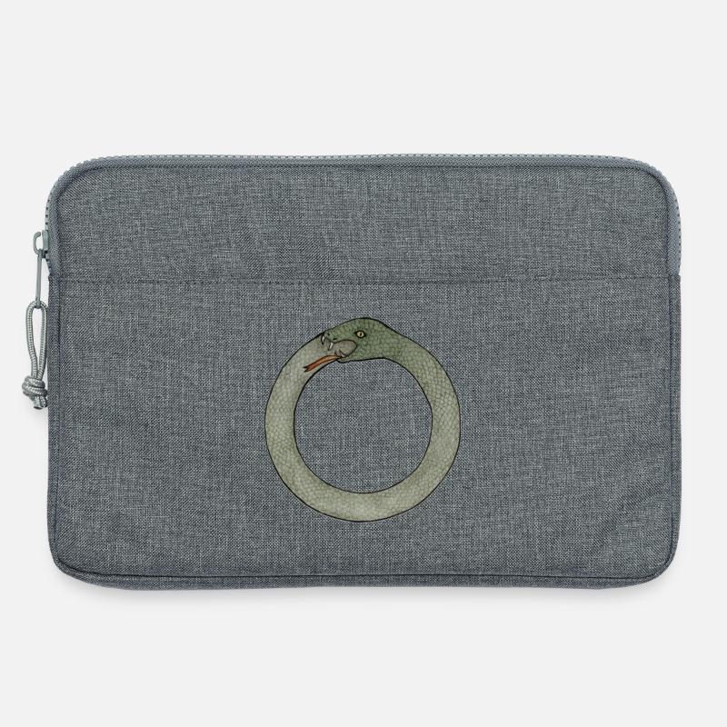Coiled Serpent Emblem - Laptop bag 13" - heather grey