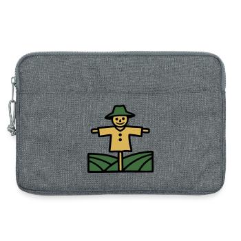 Scarecrow Field Icon - Laptop bag 13" - heather grey - Front
