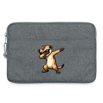 Tamponnage de suricate - Sacoche pour ordinateur portable 13 pouces - gris chiné - Devant