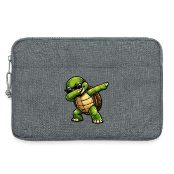 Dabbing Schildkröte - Laptoptasche 13" - Grau meliert - Vorne