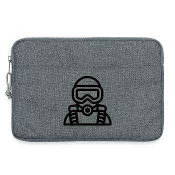 plongée - Sacoche pour ordinateur portable 13 pouces - gris chiné - Devant