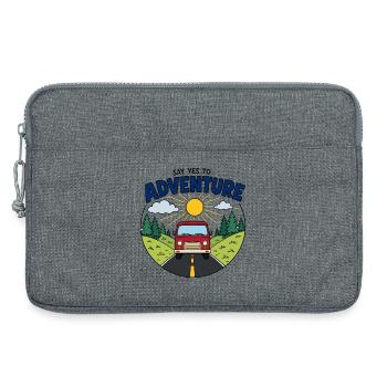 Say Yes to Adventure Van - Laptoptasche 13" - Grau meliert - Vorne