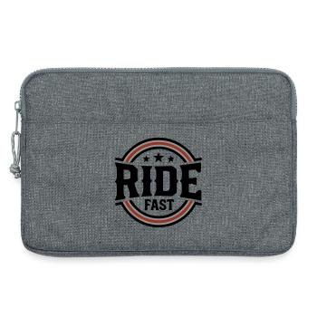 Ride Fast Badge Logo - Sacoche pour ordinateur portable 13 pouces - gris chiné - Devant