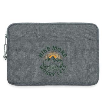 Hike More Worry Less Vintage - Laptop bag 13" - heather grey - Front