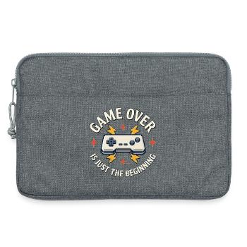 Game Over Is Just The Beginning - Sacoche pour ordinateur portable 13 pouces - gris chiné - Devant