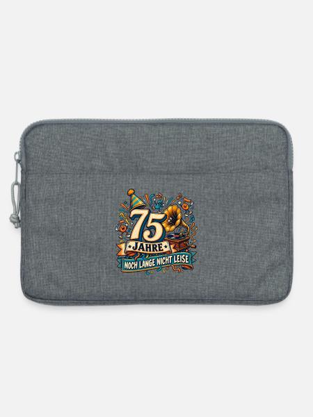 75 Jahre – Noch lange nicht leise - Laptoptasche 13" - Grau meliert