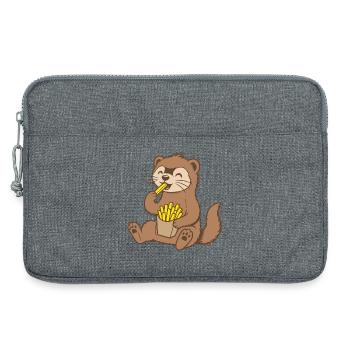 Frettchen Pommes Frites - Laptoptasche 13" - Grau meliert - Vorne