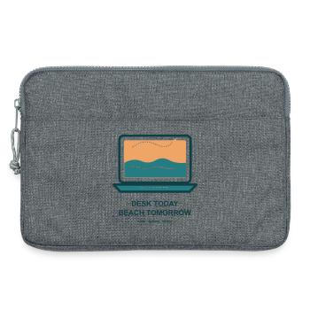 Schreibtisch Heute Strand Morgen - Laptoptasche 13" - Grau meliert - Vorne