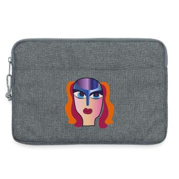 Die Schönheit der Frauen  - Laptoptasche 13" - Grau meliert - Vorne