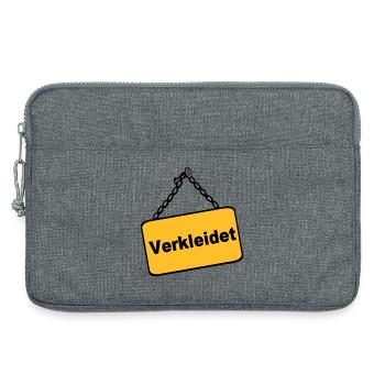 Party Shirt ,Feiern , Karneval, Verkleidet(25) - Laptoptasche 13" - Grau meliert - Vorne