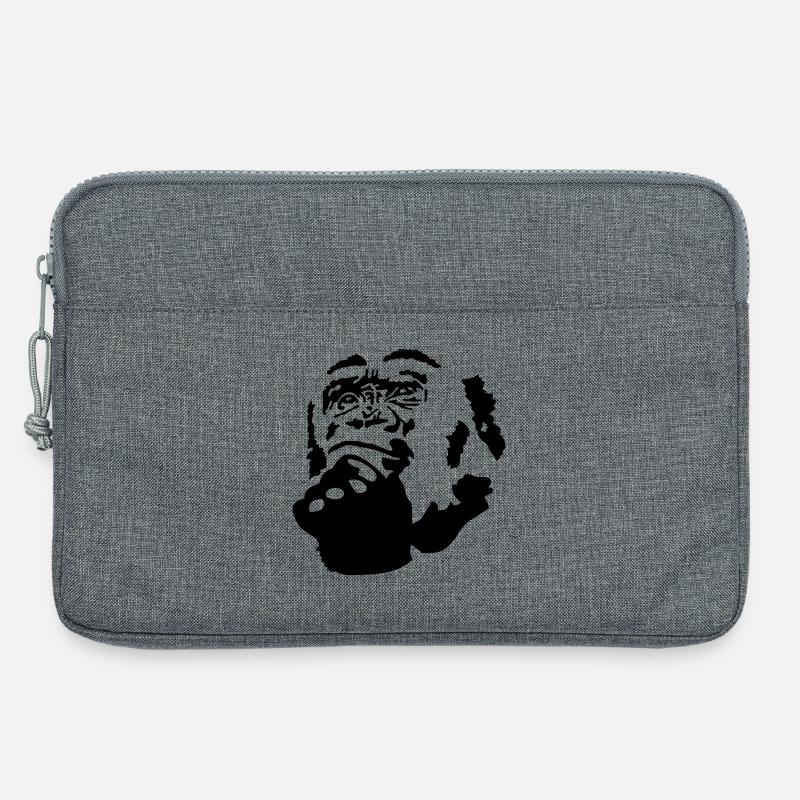 Affe - Laptoptasche 13" - Grau meliert