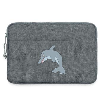 delphin - Laptoptasche 13" - Grau meliert - Vorne