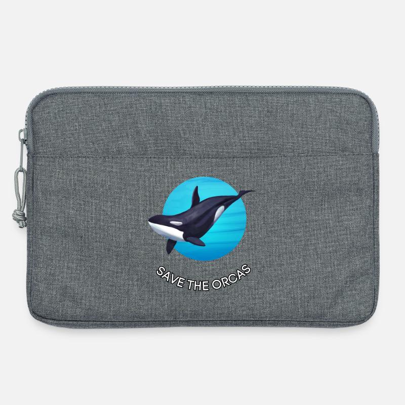Orca Schutz - Save the Orcas - Laptoptasche 13" - Grau meliert