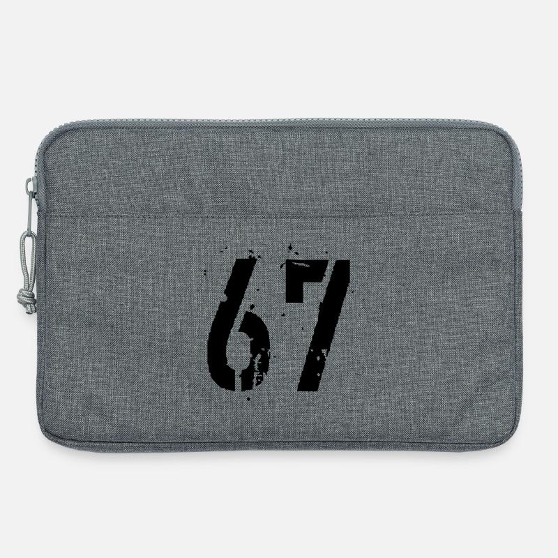 Nummer 67 - Laptoptasche 13" - Grau meliert