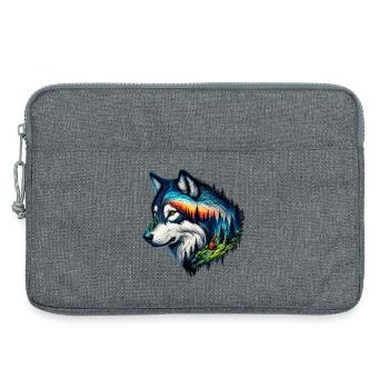 Loup - Sacoche pour ordinateur portable 13 pouces - gris chiné - Devant