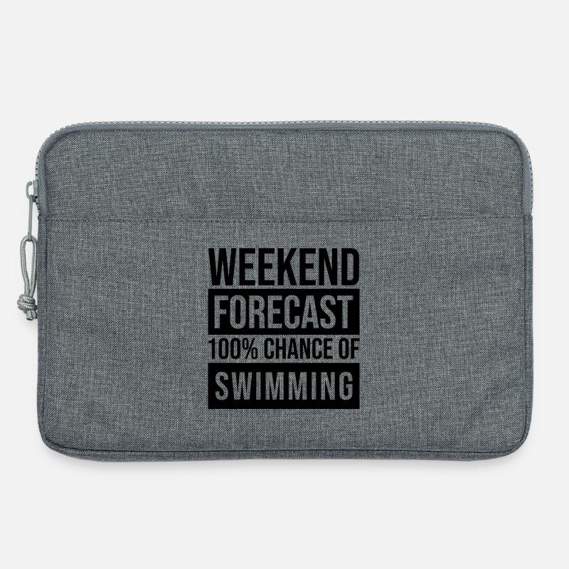 schwimmen - Laptoptasche 13" - Grau meliert