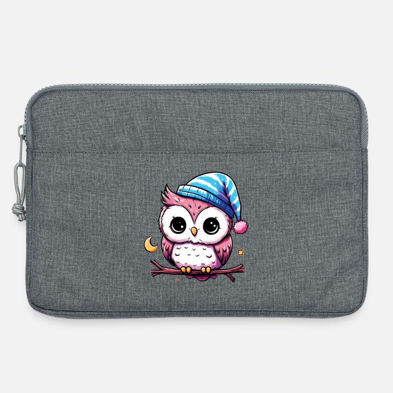 Eule - Laptoptasche 13" - Grau meliert