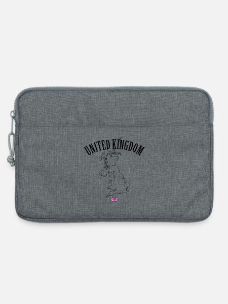 Vereinigtes Königreich - Laptoptasche 13" - Grau meliert