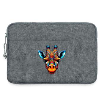 Girafe - Sacoche pour ordinateur portable 13 pouces - gris chiné - Devant