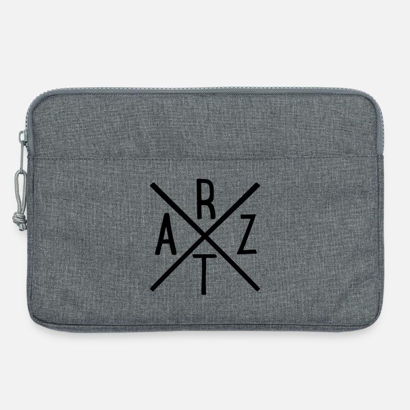 Arzt - Laptoptasche 13" - Grau meliert