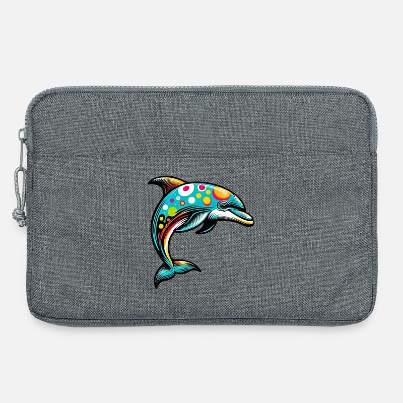 Delfin - Laptoptasche 13" - Grau meliert