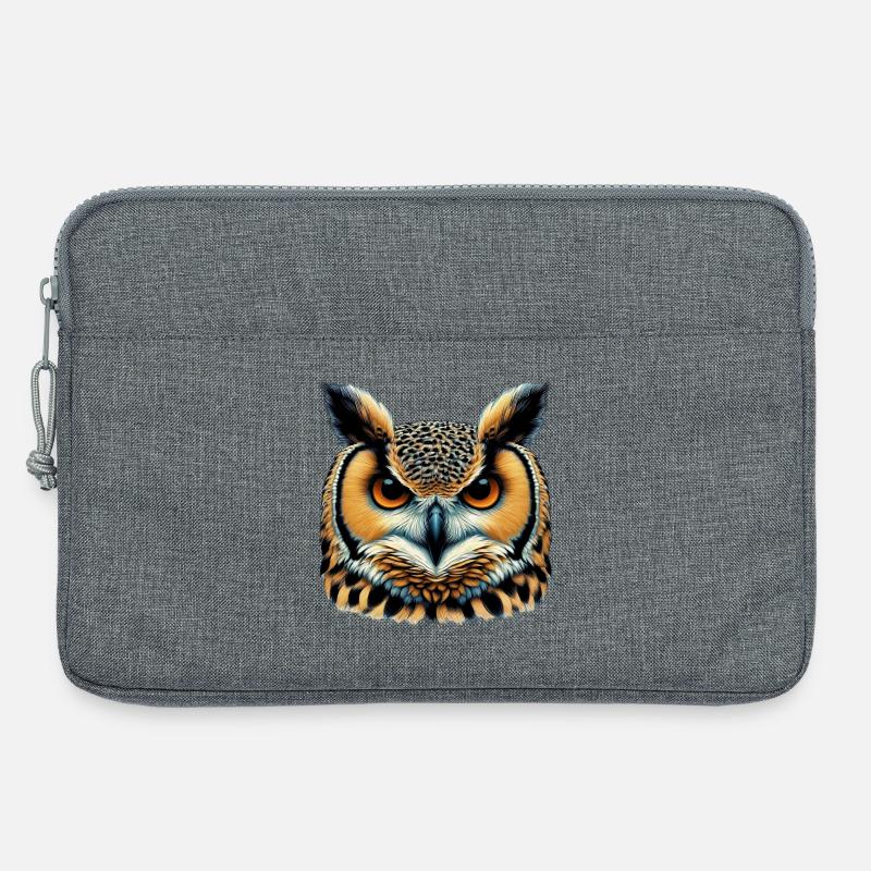 Eule - Laptoptasche 13" - Grau meliert