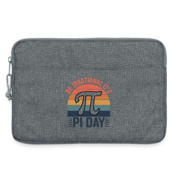 Be Irrational - It's Pi Day! - Laptop bag 13" - heather grey - Front