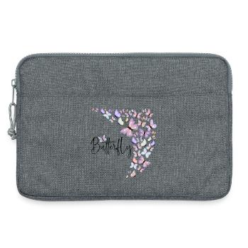 Schmetterlinge Butterfly Frühling Geschenk Insekt - Laptoptasche 13" - Grau meliert - Vorne
