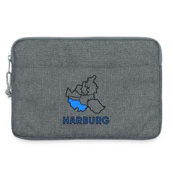 Harburg, a district of Hamburg - Laptop bag 13" - heather grey - Front