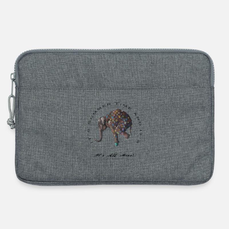 Mode Elefant - Laptoptasche 13" - Grau meliert