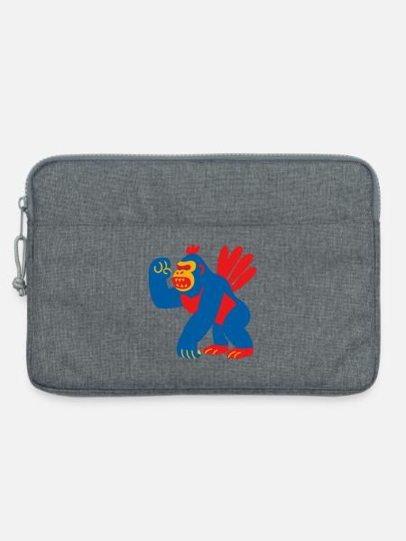 Popart Fantasy Gorilla - Laptoptasche 13" - Grau meliert
