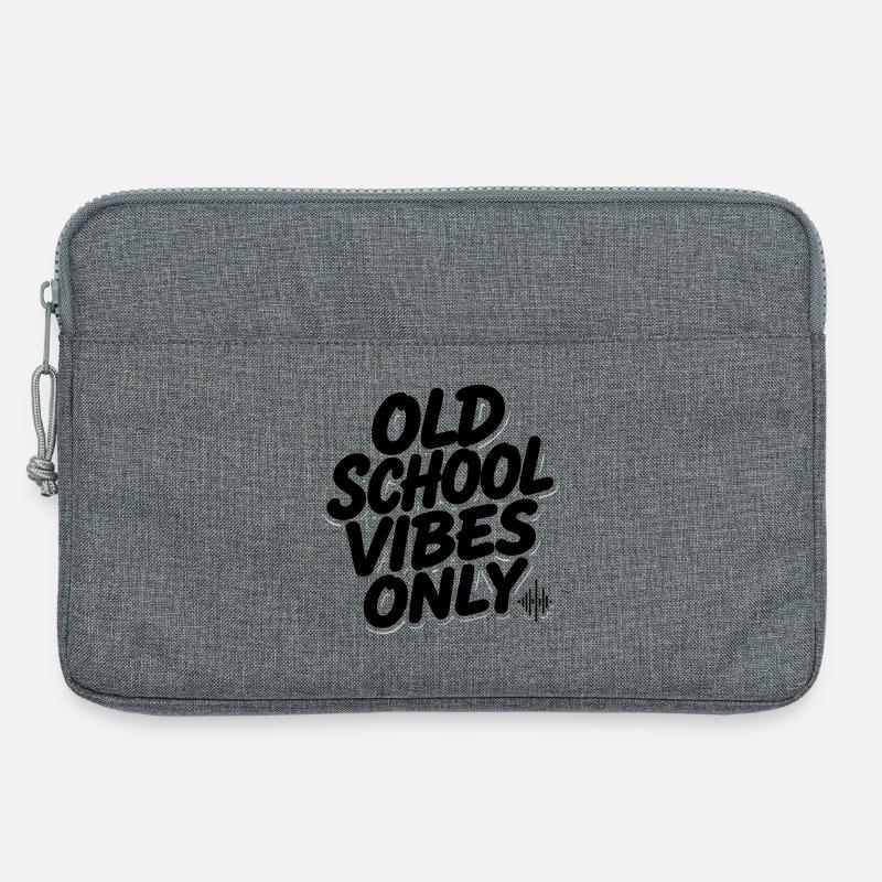 OLD SCHOOL VIBES only - Laptop bag 13" - heather grey