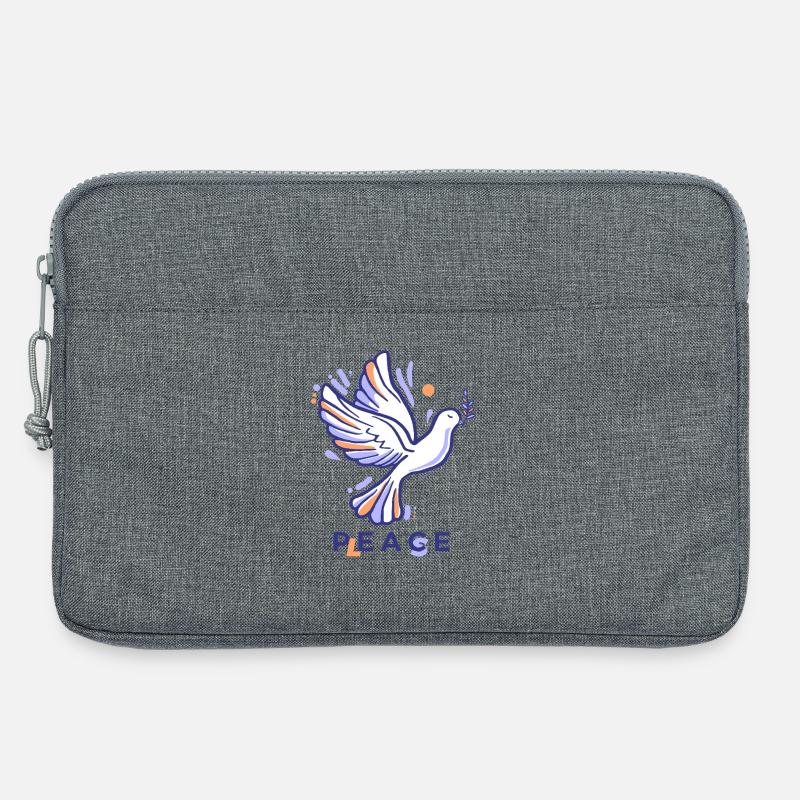 Friedenstaube 2 - Laptoptasche 13" - Grau meliert