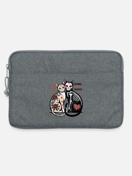Ewige Chaoskatzen - Laptoptasche 13" - Grau meliert
