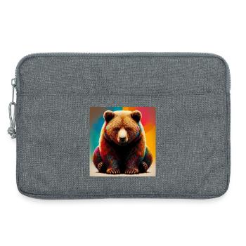 Bär - Laptoptasche 13" - Grau meliert - Vorne