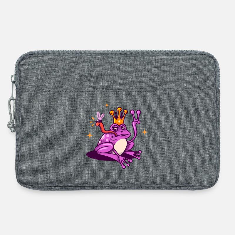 Prinz Kröte - Laptoptasche 13" - Grau meliert