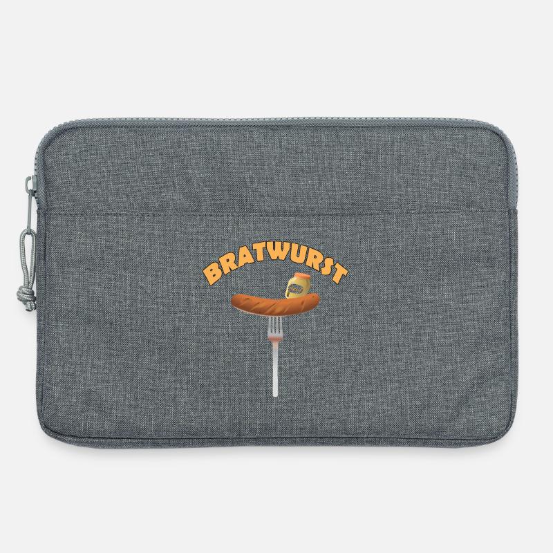 BRATWURST - Laptoptasche 13" - Grau meliert